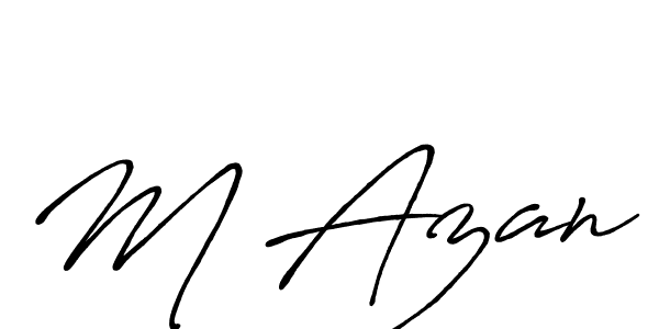 How to make M Azan signature? Antro_Vectra_Bolder is a professional autograph style. Create handwritten signature for M Azan name. M Azan signature style 7 images and pictures png
