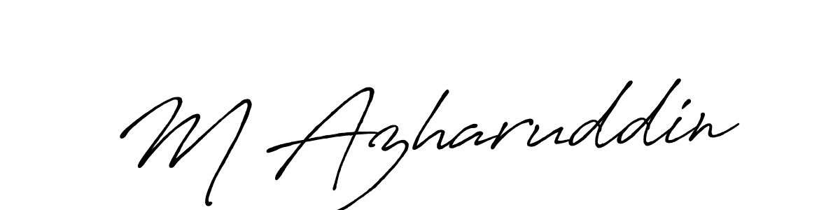Also You can easily find your signature by using the search form. We will create M Azharuddin name handwritten signature images for you free of cost using Antro_Vectra_Bolder sign style. M Azharuddin signature style 7 images and pictures png