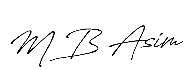Here are the top 10 professional signature styles for the name M B Asim. These are the best autograph styles you can use for your name. M B Asim signature style 7 images and pictures png