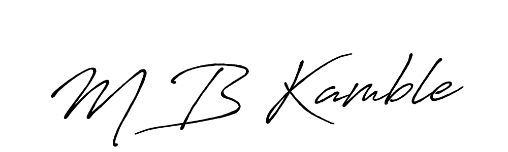 if you are searching for the best signature style for your name M B Kamble. so please give up your signature search. here we have designed multiple signature styles  using Antro_Vectra_Bolder. M B Kamble signature style 7 images and pictures png