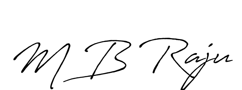 Use a signature maker to create a handwritten signature online. With this signature software, you can design (Antro_Vectra_Bolder) your own signature for name M B Raju. M B Raju signature style 7 images and pictures png