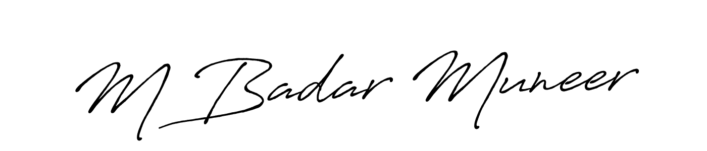 Similarly Antro_Vectra_Bolder is the best handwritten signature design. Signature creator online .You can use it as an online autograph creator for name M Badar Muneer. M Badar Muneer signature style 7 images and pictures png