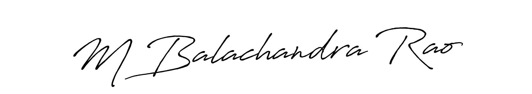 M Balachandra Rao stylish signature style. Best Handwritten Sign (Antro_Vectra_Bolder) for my name. Handwritten Signature Collection Ideas for my name M Balachandra Rao. M Balachandra Rao signature style 7 images and pictures png