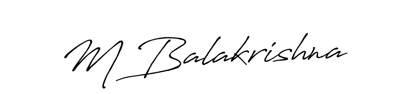 Also we have M Balakrishna name is the best signature style. Create professional handwritten signature collection using Antro_Vectra_Bolder autograph style. M Balakrishna signature style 7 images and pictures png