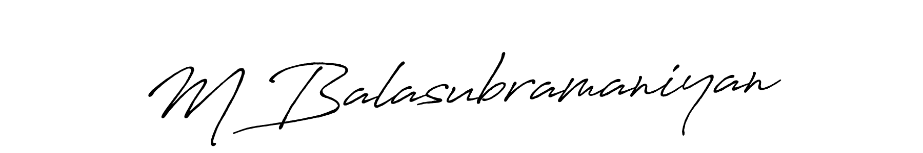 Also You can easily find your signature by using the search form. We will create M Balasubramaniyan name handwritten signature images for you free of cost using Antro_Vectra_Bolder sign style. M Balasubramaniyan signature style 7 images and pictures png