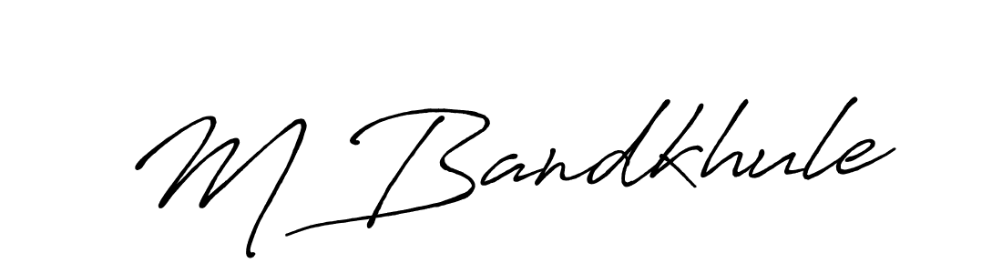 The best way (Antro_Vectra_Bolder) to make a short signature is to pick only two or three words in your name. The name M Bandkhule include a total of six letters. For converting this name. M Bandkhule signature style 7 images and pictures png