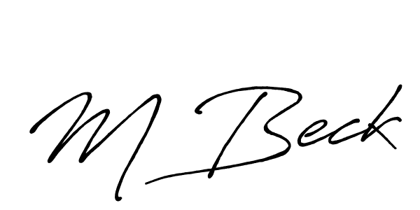 Once you've used our free online signature maker to create your best signature Antro_Vectra_Bolder style, it's time to enjoy all of the benefits that M Beck name signing documents. M Beck signature style 7 images and pictures png