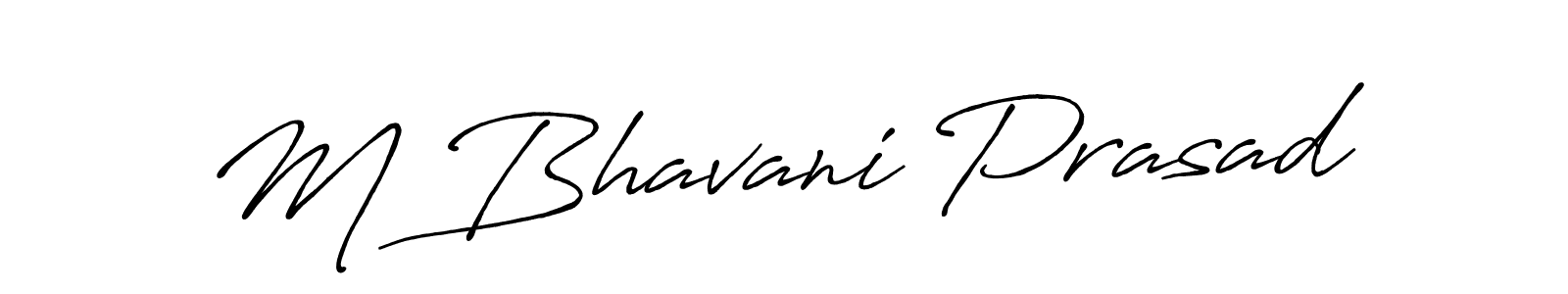 M Bhavani Prasad stylish signature style. Best Handwritten Sign (Antro_Vectra_Bolder) for my name. Handwritten Signature Collection Ideas for my name M Bhavani Prasad. M Bhavani Prasad signature style 7 images and pictures png