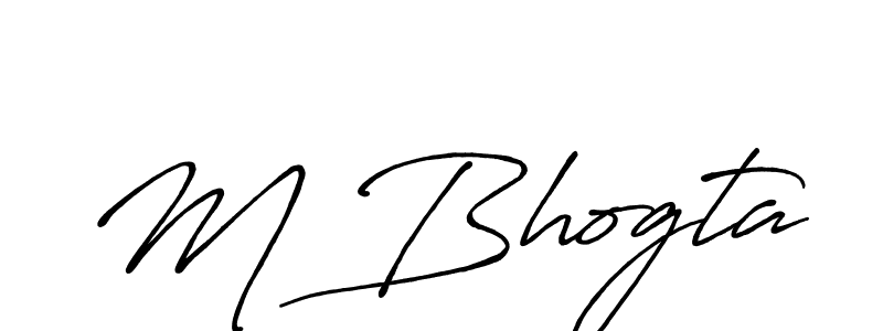 How to Draw M Bhogta signature style? Antro_Vectra_Bolder is a latest design signature styles for name M Bhogta. M Bhogta signature style 7 images and pictures png