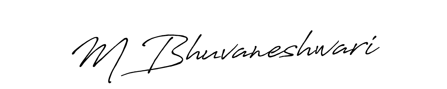 Make a beautiful signature design for name M Bhuvaneshwari. Use this online signature maker to create a handwritten signature for free. M Bhuvaneshwari signature style 7 images and pictures png