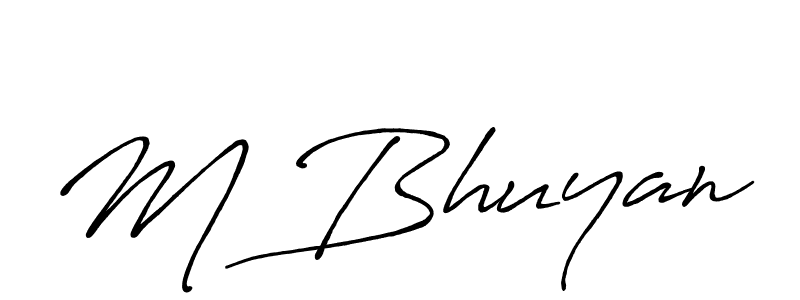 How to make M Bhuyan signature? Antro_Vectra_Bolder is a professional autograph style. Create handwritten signature for M Bhuyan name. M Bhuyan signature style 7 images and pictures png