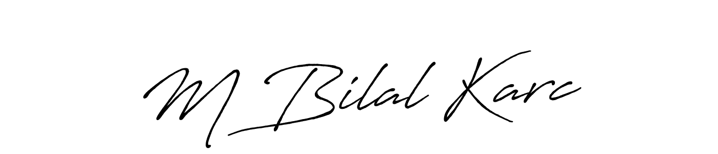 if you are searching for the best signature style for your name M Bilal Karcı. so please give up your signature search. here we have designed multiple signature styles  using Antro_Vectra_Bolder. M Bilal Karcı signature style 7 images and pictures png