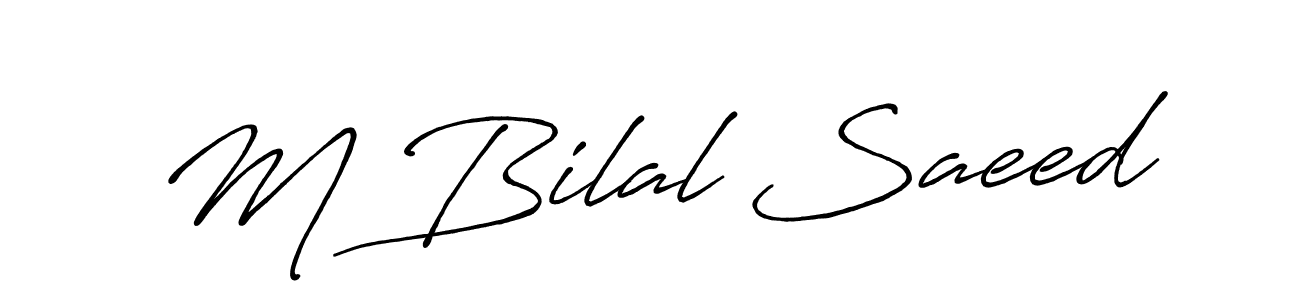Also we have M Bilal Saeed name is the best signature style. Create professional handwritten signature collection using Antro_Vectra_Bolder autograph style. M Bilal Saeed signature style 7 images and pictures png