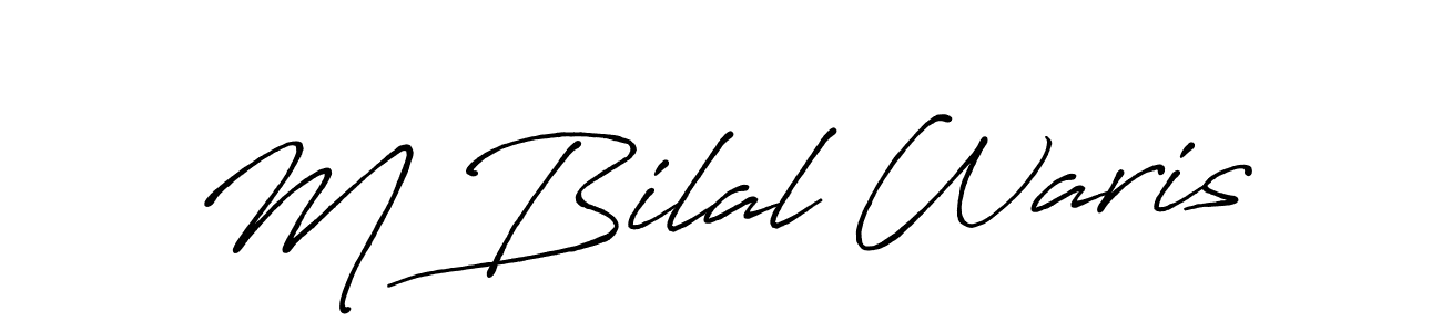 This is the best signature style for the M Bilal Waris name. Also you like these signature font (Antro_Vectra_Bolder). Mix name signature. M Bilal Waris signature style 7 images and pictures png