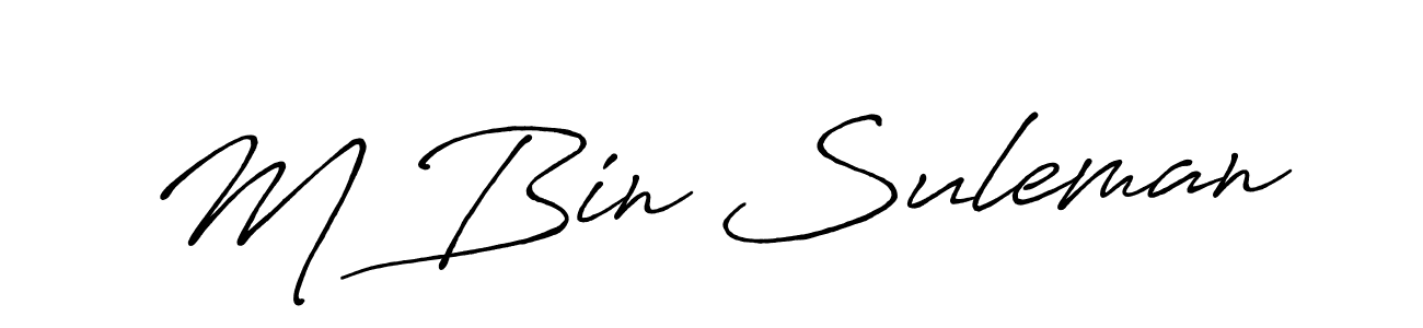 Similarly Antro_Vectra_Bolder is the best handwritten signature design. Signature creator online .You can use it as an online autograph creator for name M Bin Suleman. M Bin Suleman signature style 7 images and pictures png