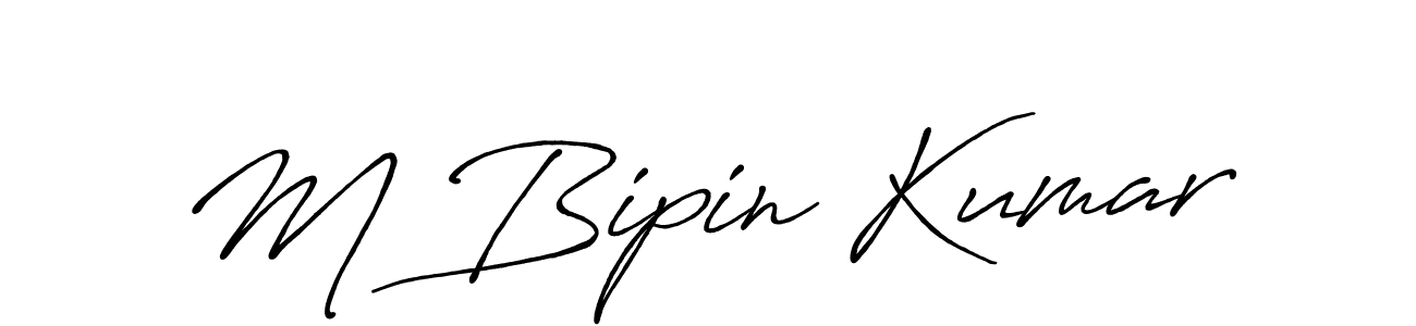 It looks lik you need a new signature style for name M Bipin Kumar. Design unique handwritten (Antro_Vectra_Bolder) signature with our free signature maker in just a few clicks. M Bipin Kumar signature style 7 images and pictures png