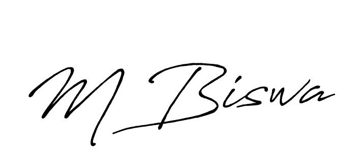 How to make M Biswa signature? Antro_Vectra_Bolder is a professional autograph style. Create handwritten signature for M Biswa name. M Biswa signature style 7 images and pictures png