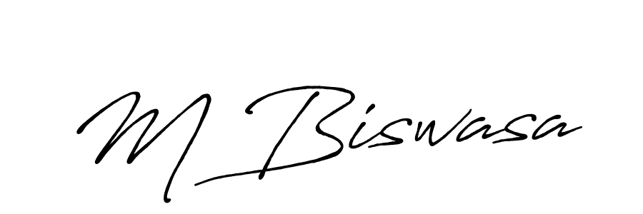 Make a beautiful signature design for name M Biswasa. Use this online signature maker to create a handwritten signature for free. M Biswasa signature style 7 images and pictures png