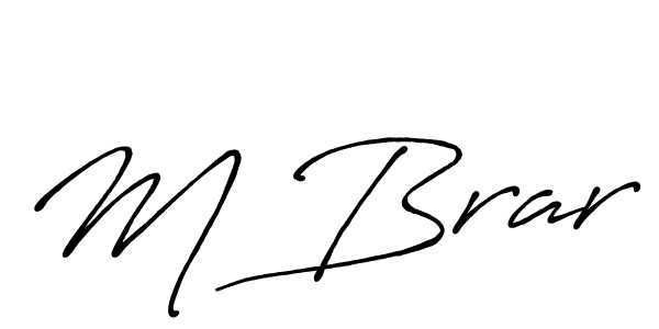 Also we have M Brar name is the best signature style. Create professional handwritten signature collection using Antro_Vectra_Bolder autograph style. M Brar signature style 7 images and pictures png