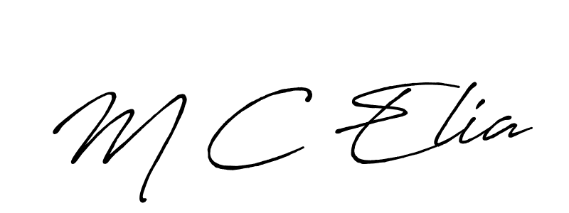 Once you've used our free online signature maker to create your best signature Antro_Vectra_Bolder style, it's time to enjoy all of the benefits that M C Elia name signing documents. M C Elia signature style 7 images and pictures png