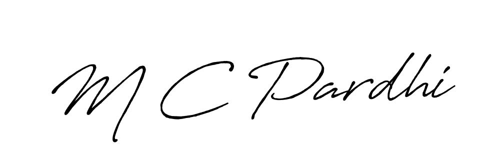 It looks lik you need a new signature style for name M C Pardhi. Design unique handwritten (Antro_Vectra_Bolder) signature with our free signature maker in just a few clicks. M C Pardhi signature style 7 images and pictures png