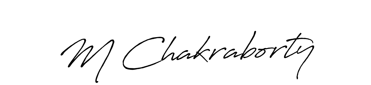 How to Draw M Chakraborty signature style? Antro_Vectra_Bolder is a latest design signature styles for name M Chakraborty. M Chakraborty signature style 7 images and pictures png