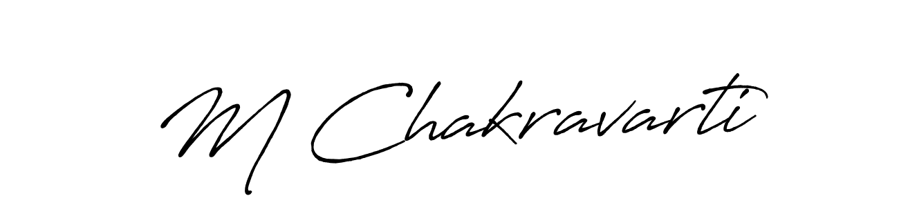 Once you've used our free online signature maker to create your best signature Antro_Vectra_Bolder style, it's time to enjoy all of the benefits that M Chakravarti name signing documents. M Chakravarti signature style 7 images and pictures png