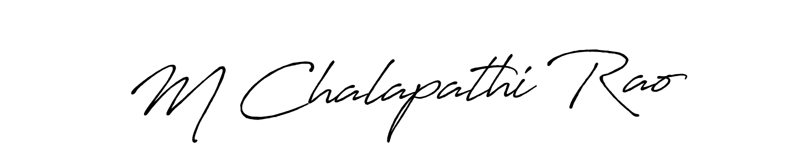 You should practise on your own different ways (Antro_Vectra_Bolder) to write your name (M Chalapathi Rao) in signature. don't let someone else do it for you. M Chalapathi Rao signature style 7 images and pictures png