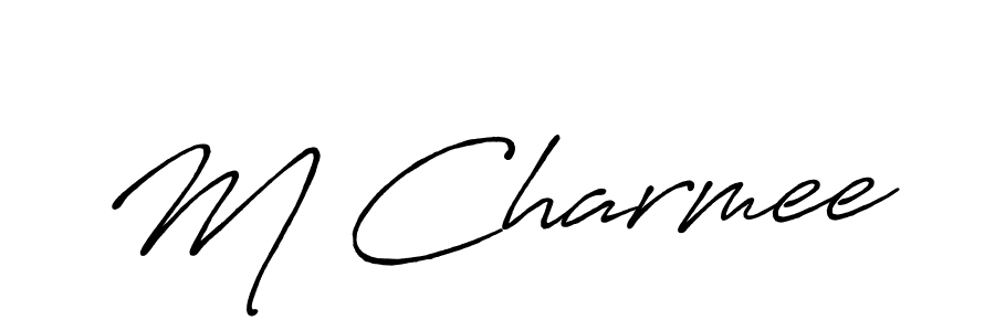 Once you've used our free online signature maker to create your best signature Antro_Vectra_Bolder style, it's time to enjoy all of the benefits that M Charmee name signing documents. M Charmee signature style 7 images and pictures png