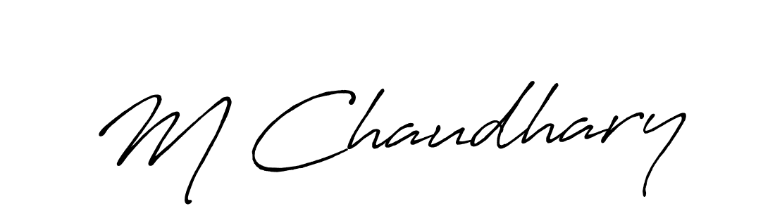 Make a beautiful signature design for name M Chaudhary. Use this online signature maker to create a handwritten signature for free. M Chaudhary signature style 7 images and pictures png