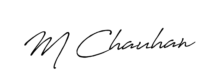 It looks lik you need a new signature style for name M Chauhan. Design unique handwritten (Antro_Vectra_Bolder) signature with our free signature maker in just a few clicks. M Chauhan signature style 7 images and pictures png