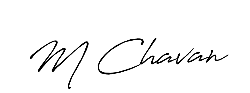 Also You can easily find your signature by using the search form. We will create M Chavan name handwritten signature images for you free of cost using Antro_Vectra_Bolder sign style. M Chavan signature style 7 images and pictures png