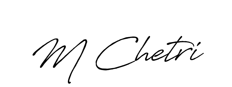 Also You can easily find your signature by using the search form. We will create M Chetri name handwritten signature images for you free of cost using Antro_Vectra_Bolder sign style. M Chetri signature style 7 images and pictures png