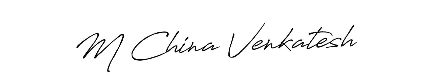 This is the best signature style for the M China Venkatesh name. Also you like these signature font (Antro_Vectra_Bolder). Mix name signature. M China Venkatesh signature style 7 images and pictures png