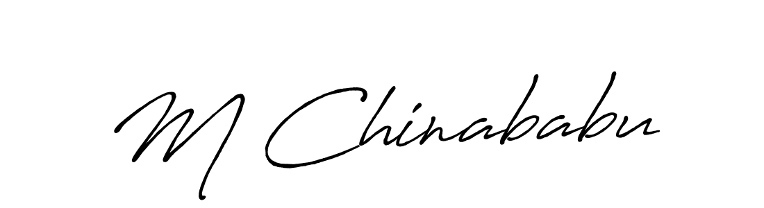 if you are searching for the best signature style for your name M Chinababu. so please give up your signature search. here we have designed multiple signature styles  using Antro_Vectra_Bolder. M Chinababu signature style 7 images and pictures png