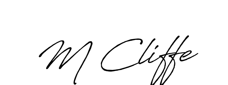 Once you've used our free online signature maker to create your best signature Antro_Vectra_Bolder style, it's time to enjoy all of the benefits that M Cliffe name signing documents. M Cliffe signature style 7 images and pictures png