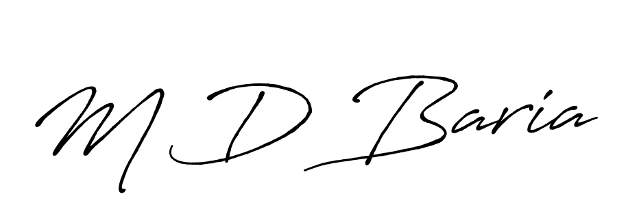 Make a beautiful signature design for name M D Baria. Use this online signature maker to create a handwritten signature for free. M D Baria signature style 7 images and pictures png