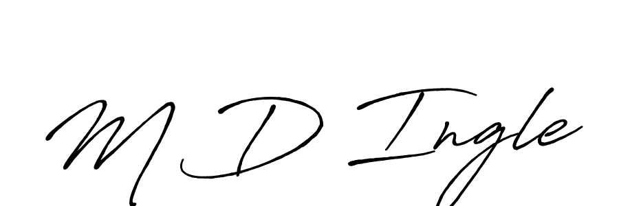 How to Draw M D Ingle signature style? Antro_Vectra_Bolder is a latest design signature styles for name M D Ingle. M D Ingle signature style 7 images and pictures png