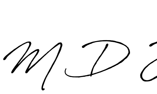 M D J stylish signature style. Best Handwritten Sign (Antro_Vectra_Bolder) for my name. Handwritten Signature Collection Ideas for my name M D J. M D J signature style 7 images and pictures png