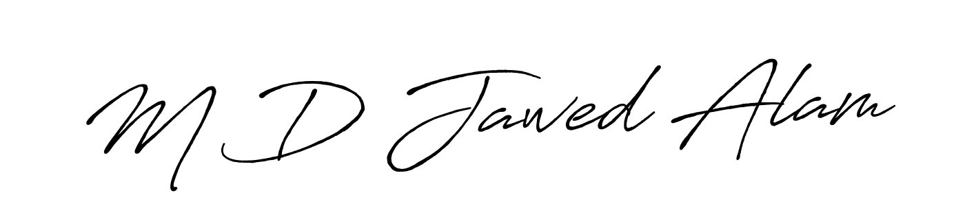 Design your own signature with our free online signature maker. With this signature software, you can create a handwritten (Antro_Vectra_Bolder) signature for name M D Jawed Alam. M D Jawed Alam signature style 7 images and pictures png
