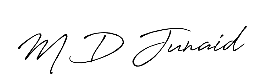 M D Junaid stylish signature style. Best Handwritten Sign (Antro_Vectra_Bolder) for my name. Handwritten Signature Collection Ideas for my name M D Junaid. M D Junaid signature style 7 images and pictures png