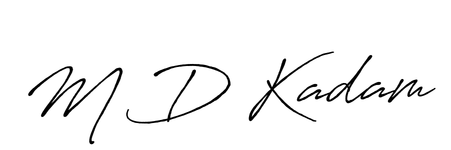 Also we have M D Kadam name is the best signature style. Create professional handwritten signature collection using Antro_Vectra_Bolder autograph style. M D Kadam signature style 7 images and pictures png
