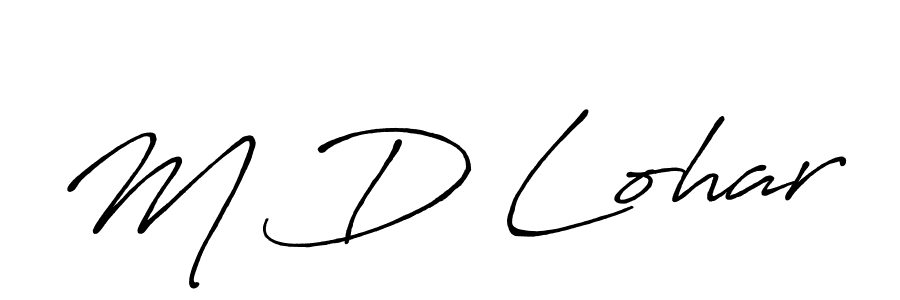 It looks lik you need a new signature style for name M D Lohar. Design unique handwritten (Antro_Vectra_Bolder) signature with our free signature maker in just a few clicks. M D Lohar signature style 7 images and pictures png