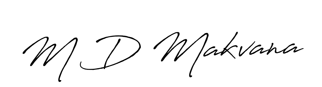 It looks lik you need a new signature style for name M D Makvana. Design unique handwritten (Antro_Vectra_Bolder) signature with our free signature maker in just a few clicks. M D Makvana signature style 7 images and pictures png