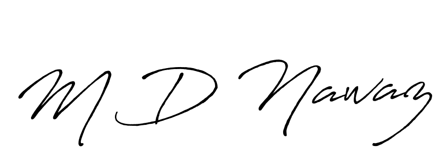 if you are searching for the best signature style for your name M D Nawaz. so please give up your signature search. here we have designed multiple signature styles  using Antro_Vectra_Bolder. M D Nawaz signature style 7 images and pictures png