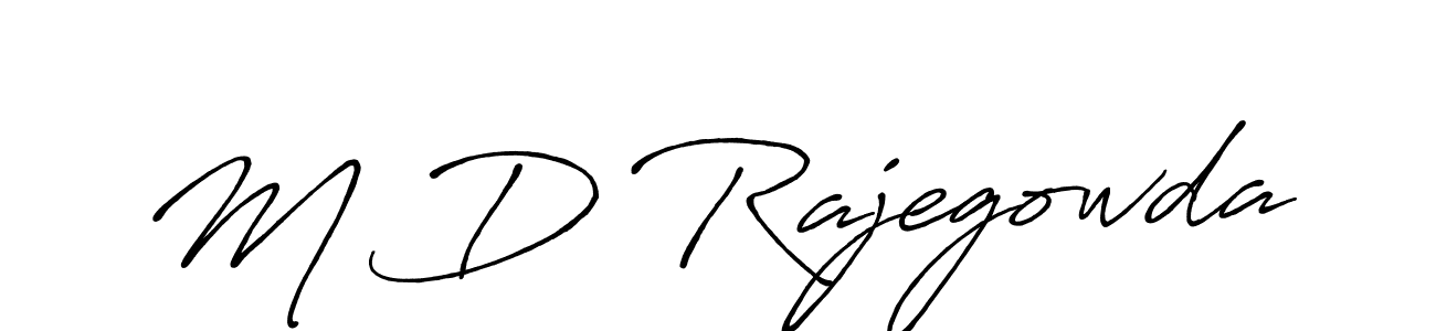 Make a short M D Rajegowda signature style. Manage your documents anywhere anytime using Antro_Vectra_Bolder. Create and add eSignatures, submit forms, share and send files easily. M D Rajegowda signature style 7 images and pictures png