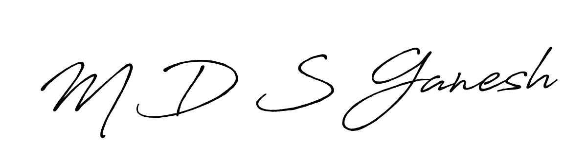 Also You can easily find your signature by using the search form. We will create M D S Ganesh name handwritten signature images for you free of cost using Antro_Vectra_Bolder sign style. M D S Ganesh signature style 7 images and pictures png