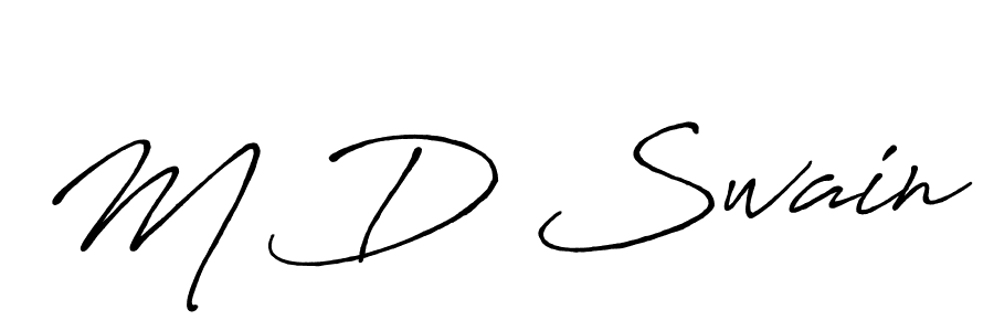 if you are searching for the best signature style for your name M D Swain. so please give up your signature search. here we have designed multiple signature styles  using Antro_Vectra_Bolder. M D Swain signature style 7 images and pictures png