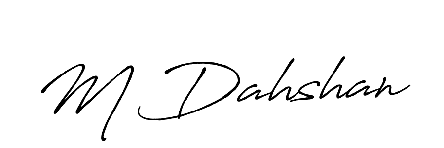 if you are searching for the best signature style for your name M Dahshan. so please give up your signature search. here we have designed multiple signature styles  using Antro_Vectra_Bolder. M Dahshan signature style 7 images and pictures png
