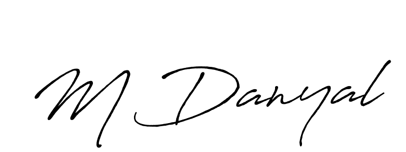 This is the best signature style for the M Danyal name. Also you like these signature font (Antro_Vectra_Bolder). Mix name signature. M Danyal signature style 7 images and pictures png
